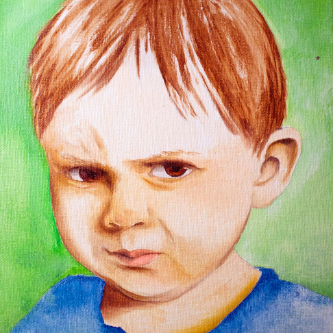 Grumpy kid Grumpy kid