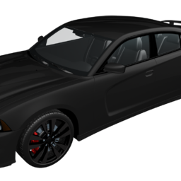 Mattsvart Dodge
