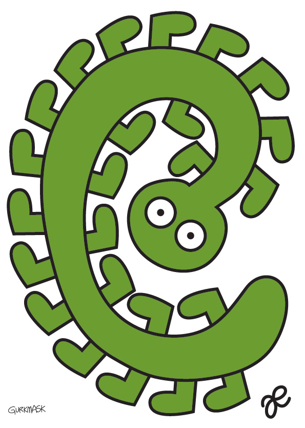 Vektoriserad gurkmask